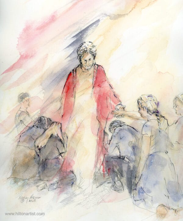 Jesus Blessing Youth