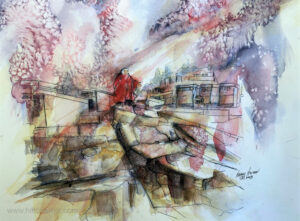 Jesus Stands on the Mt of Olives