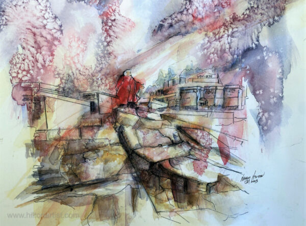 Jesus Stands on the Mt of Olives