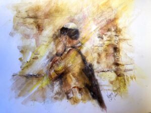 Soldier praying at the Western Wall, Jerusalem