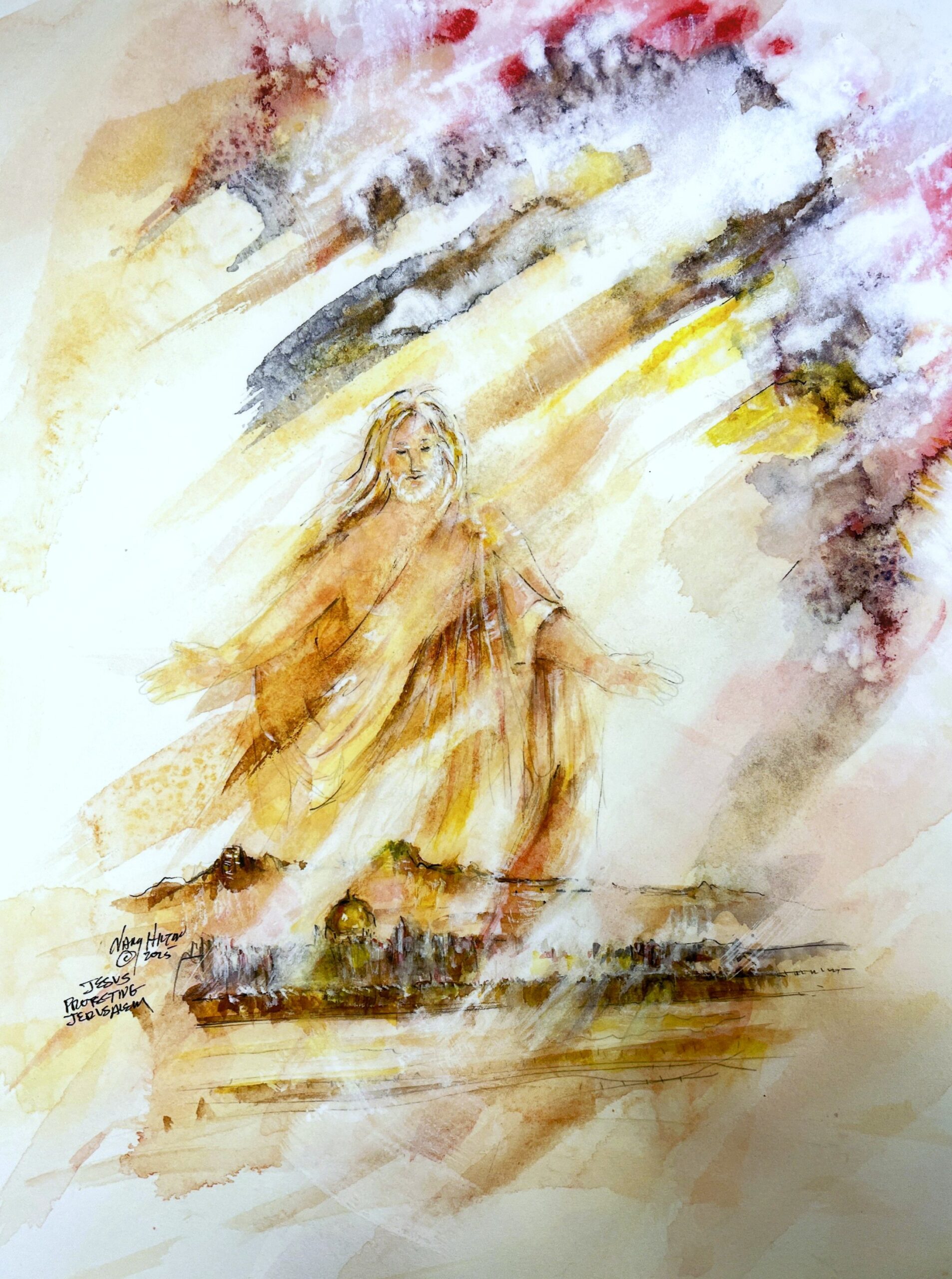 Jesus Protecting Jerusalem