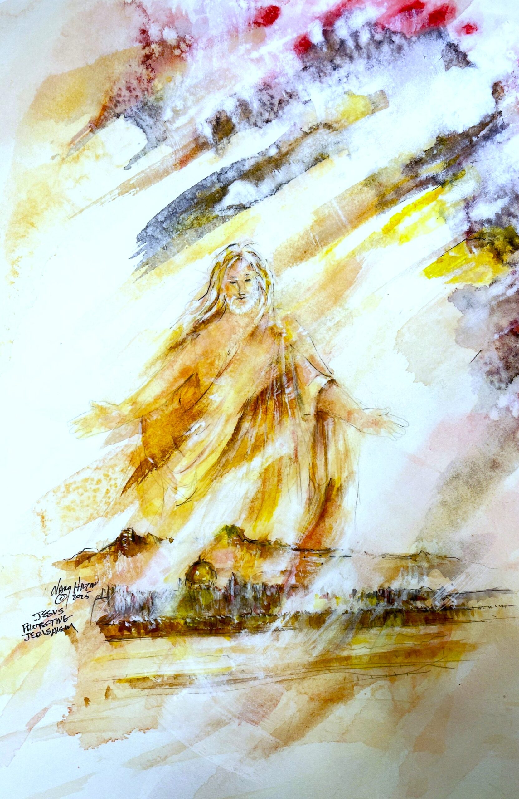 Jesus Protecting Jerusalem